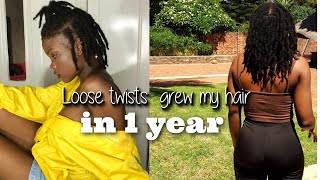 How I Grew  My Hair  Fast | My Loose Twists  Journey