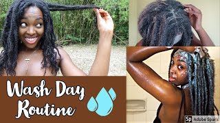 Washing My Temporary Locs | 4C Natural Hair Wash Day Routine