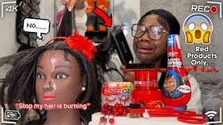Doing My Mannequin Hair Only Using Red Spicy Products