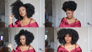 4C Natural Hair Dupe! 5 Hairstyle Ideas (Crochet Braids Afro)