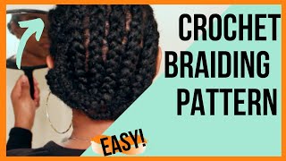 Braiding Pattern For Crochet Hairstyles Made Easy!