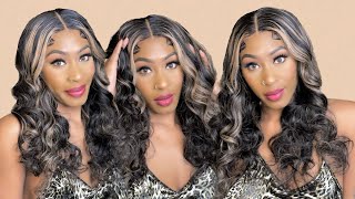 Beautiful Highlighted Blonde Bodywave Lace Front Wig Install | Ft. Afsisterwig | Its Jasmine Nichole