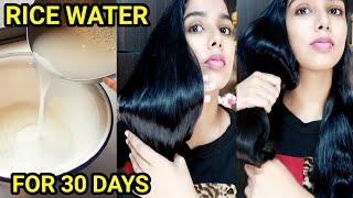 30 Days Rice Water Challenge For Hair | Rice Water For Hair Growth | Get Glossy Smooth Silky Hair
