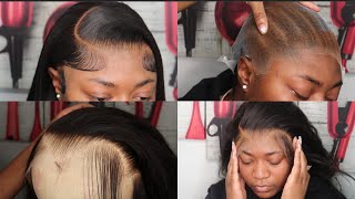 How To Install A Frontal On A Low Hairline | Wig Placement On Low Hairline Ft Afsisterwig