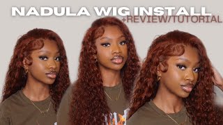 The Best Red Water Wave Wig + Wig Install/ Review For Beginners +Nadula Never Had To Do This + 2023