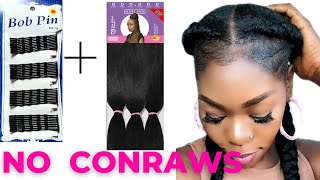 How To Archive A Quick And Easy No Weave Protective Hairstyle For Short Natural Hair- 2023