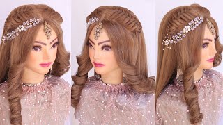 Bridal Hairstyles For Long Hair L Wedding Hairstyles Kashee'S L Curly Hairstyles L Walima Hairs