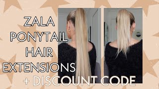 Zala Ponytail Hair Extensions  - Disc Code Calu&Zala How To Wear Them