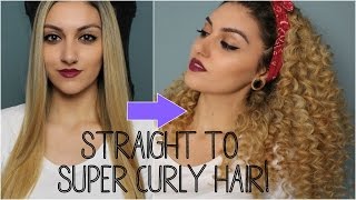 Straight To Super Curly Hair | Chopstick Tutorial