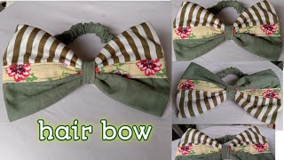 Diy  How To Make Simple Hair Bow || Hair Bow Making For Beginners || Icut Diy
