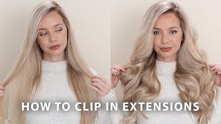 How To Clip In Hair Extensions + Halo