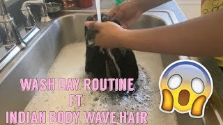 My Wash Day Routine 2020: Wig Edition Using Indian Body Wave Hair | Eurekiaslife |