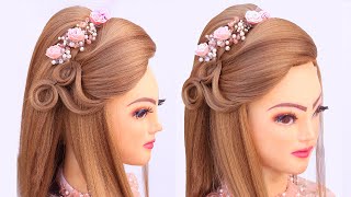 2 Mind Blowing Open Hairstyle For Engagement L Wedding Hairstyles Kashee'S L Latest Front Varia