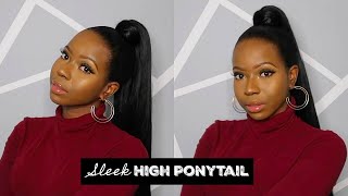 How To: Sleek High Ponytail On 4C Hair Using Drawstring Ponytail| Only $20!!