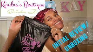 Kendras Boutique Straight Hair | Ericka J. Lace Closure - Initial Review / Unboxing