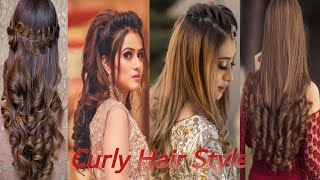 How To Make Curls Hairstyle Party+Wedding Event|Mehndi| Braat| Waleema| Most Beautiful Style
