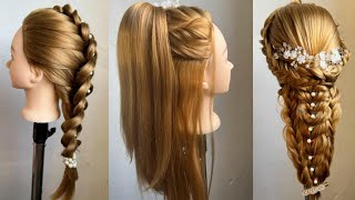 3 Amazing Ponytail Hairstyles For Long Hairs - Easy Ponytail Hairstyles - Party Hairstyle Long Hairs