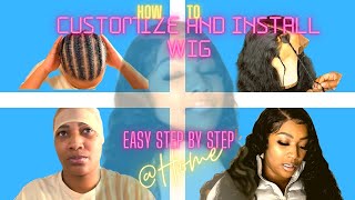 How I Installed My Lace Closure Wig| 26" Water Wave Lace Wig Install| Realistic Hair Line