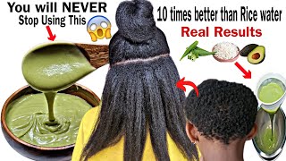No Joke!Overnight Hair Growth Treatment!How I Grew My Hair Extremely Fast Using Avocado Rice N Okra