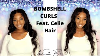 New Trend Hairstyle Bombshell Curls 5X5 Closure Wig Install Ft. Celie Hair