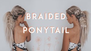 Braided Ponytail Tutorial With Hair Clips | Kirsten Zellers