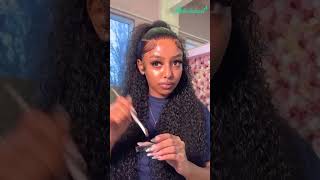 How To: Claw Cip Look Trending Hairstyle On Curly Wig| Ft. Asteria Hair