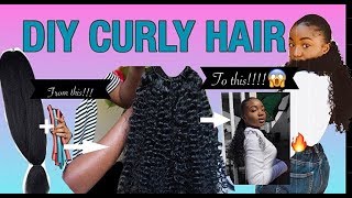How To Get Curly Hair Using Kanekalon/Braiding Hair | South African Youtuber