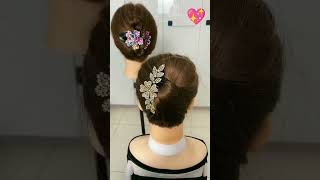 Hair Comb Hairstyle|Easy Way To Wear A Hair Comb|Pearl Hairpin Joda #Viral #Short #Hairtutorial