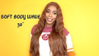 Organique Synthetic Hair 5 Inch Lace Front Wig - Soft Body Wave 30 --/Wigtypes.Com