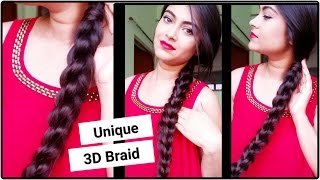 Unique 3D Braid..Hairstyles For Medium To Long Hair For Office/College/School/Homecoming..