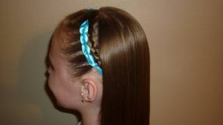 Crocheted Ribbon Braided Hairstyle