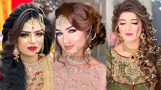 3 Bridal Hairstyles Kashee'S L Wedding Hairstyles For Long Hair L Engagement Look L Curly Hairs