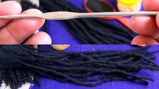 How To Use A Pin Crotchet To Make Artificial Dreadlocks #Extensions @Janeilhaircollection