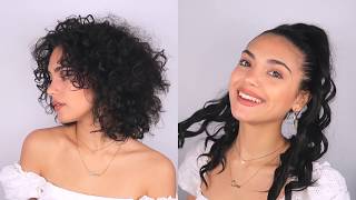 How To Apply A Clip In Ponytail (Curly Hair) | 'Molly Pony' By Inh