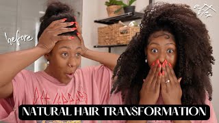 Natural Hair Transformation - Into - Protective Style For Fast Hair Growth!!! | Isimeme Edeko