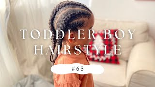 Toddler Boy Hairstyle 63 | 6 Straight Back Braid Variation | Simple Kids Braided Hairstyles