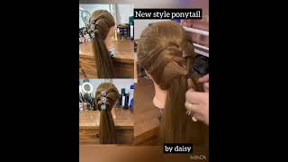 New Styleponytail Hairstyle #Shorts #Ponytail #Viral