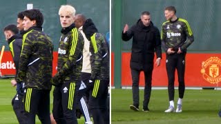 Garnacho Goes Blonde And Robin Van Persie Returns As Manchester United Train Ahead Of Barcelona