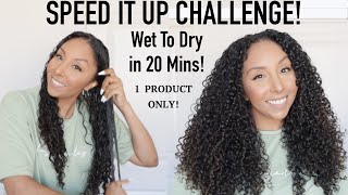 Speed It Up Challenge! Curly Hair Styling In 20 Mins! Wet To Dry | Biancareneetoday