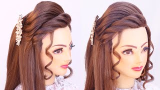Cute Open Hairstyle For Wedding L Bridal Hairstyles For Girls L Front Variation L Kashees Hairstyles