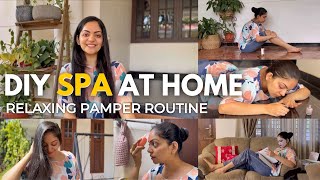 Relaxing Pamper Routine At Home | Diy Spa & Hair-Care | Ahaana Krishna