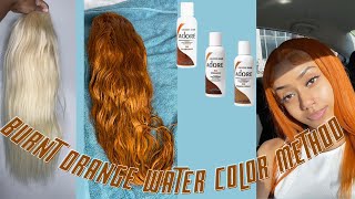 613 To Burnt Orange Water Color Method
