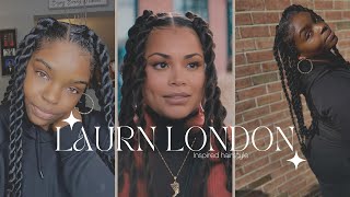 Lauren London Inspired Hairstyle (Jumbo Twist)