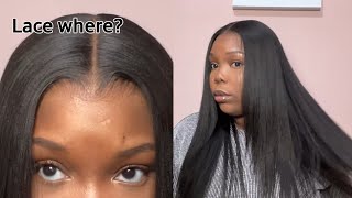 It'S A Wig? *New Air Lace Perfectly Melted Wig Relaxed Yaki Texture Hair With Layers Ft Myfirst