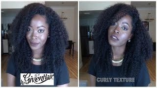 How To Make A Full Kinky Curly Wig With A Closure: Hergivenhair | Defining Curls| Styling