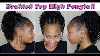 Braided Front High Ponytail With Kanekalon Hair