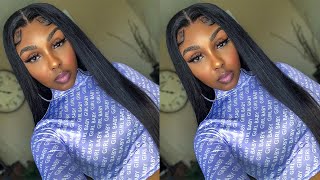 Lace Where!? Most Undetectable Hd Lace Wig Install #Elfinhair Straight Hair 22Inch Review