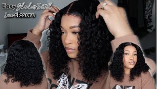 This Is My Hair!!! Pre Cut Flip Over Glueless Install  Blunt Bob | Jessie'S Wig