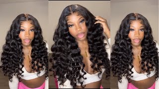 Loose Deep Wave Frontal Wig | Step By Step Install | Arabella Hair