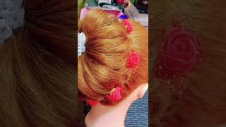 New Bun Hairstyle For Wedding And Party.